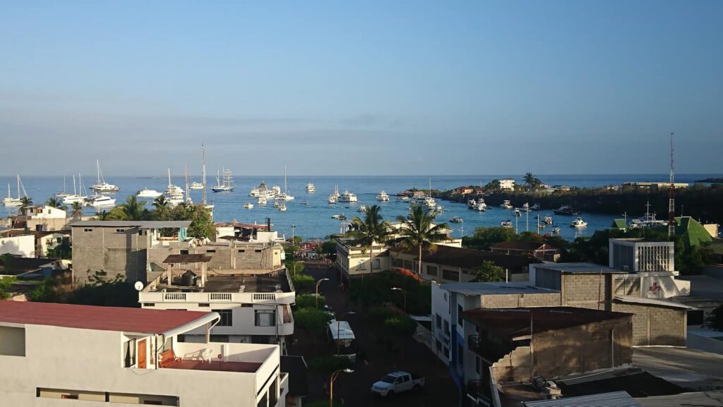 Puerto Ayora, the largest town in the Galápagos