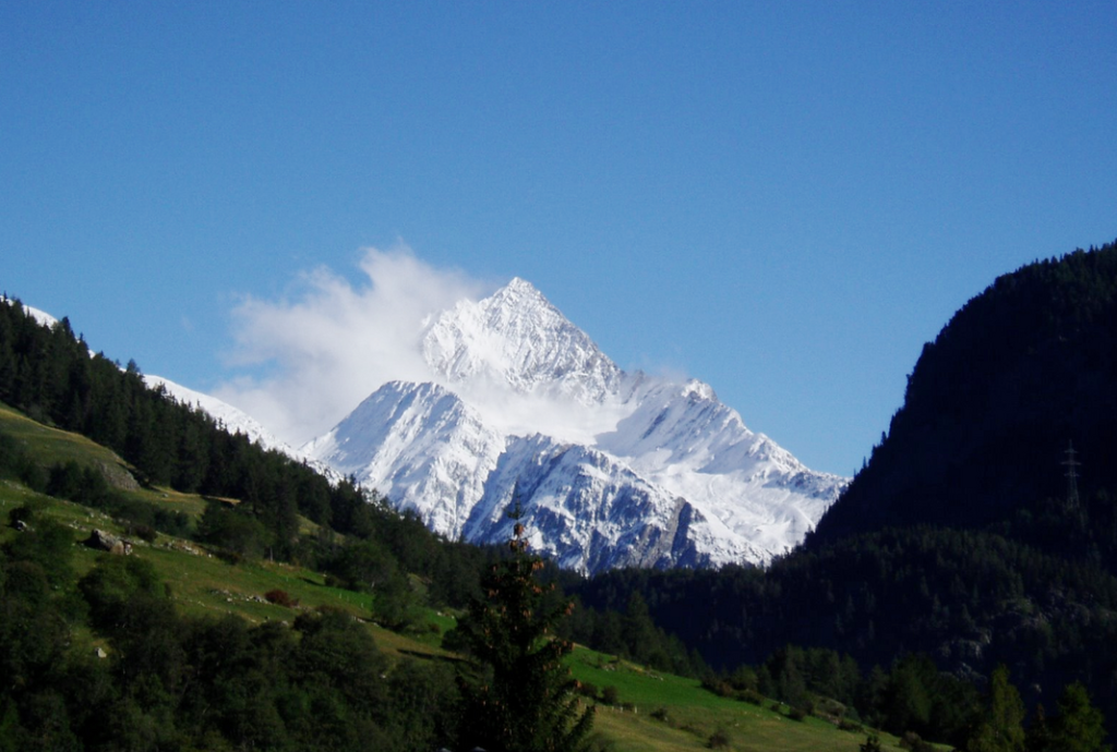 Piz Linard from Southwest, Silvretta range