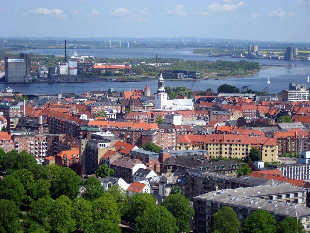 Panoramic view of Aalborg