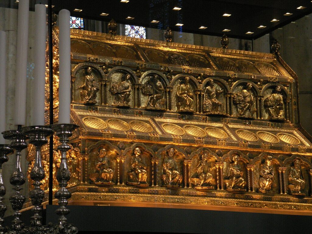 The Shrine of the Three Kings in Cologne Cathedral