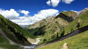 Val Trupchun in the Swiss National Park (Graubünden). View toward west.