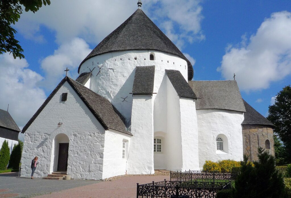 Østerlars Kirke on Bornholm, Denmark From south.