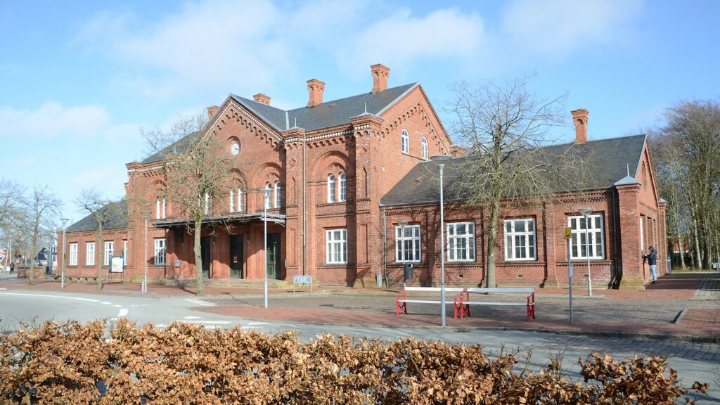 Ribe railway station in 2023.