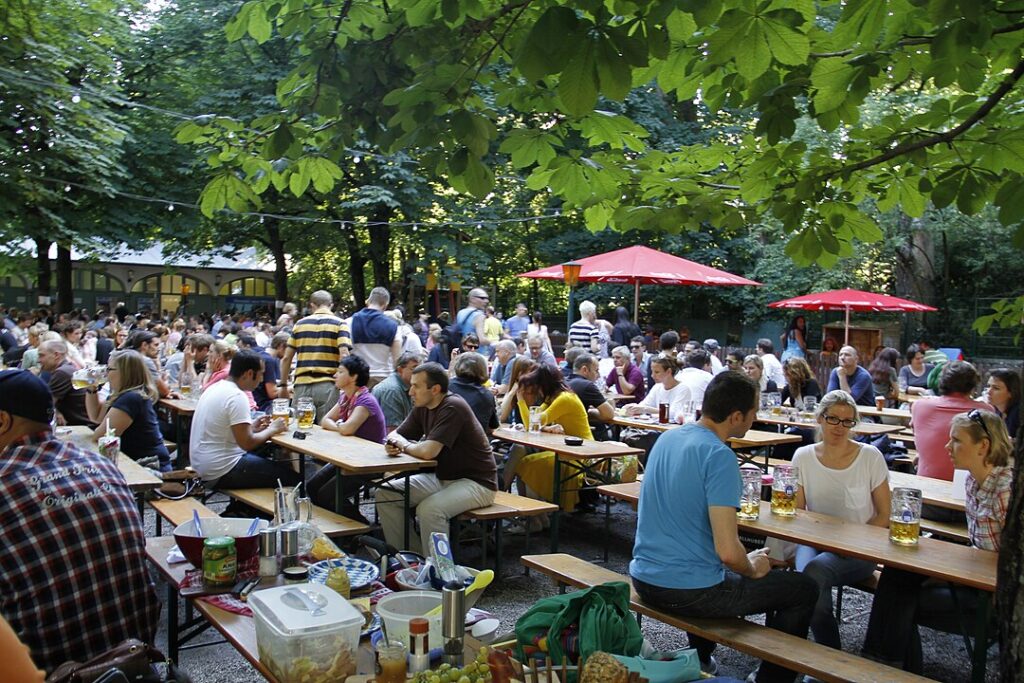 Munich beer garden