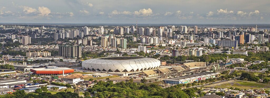 Vista da cidade de Manaus - Amazonas Brazil