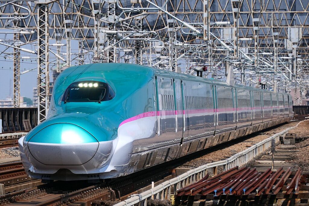 A JR East E5 series shinkansen train Japan