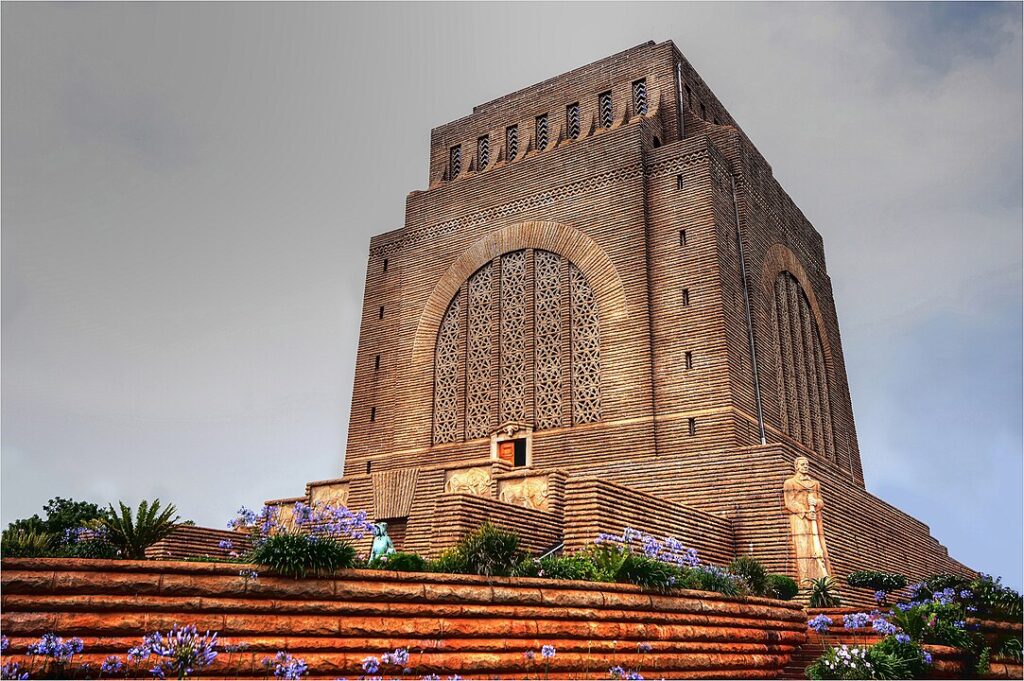 The Voortrekker Monument in Pretoria was raised to commemorate the Voortrekkers who left the Cape Colony between 1835 and 1854